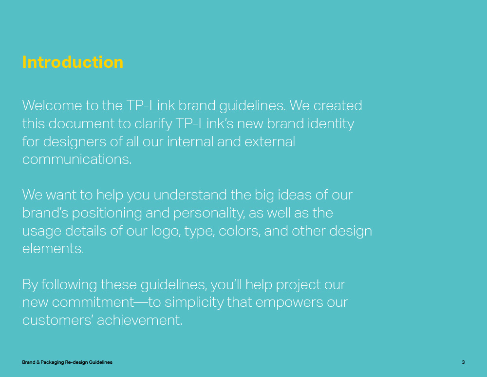TP-Link style guide introduction