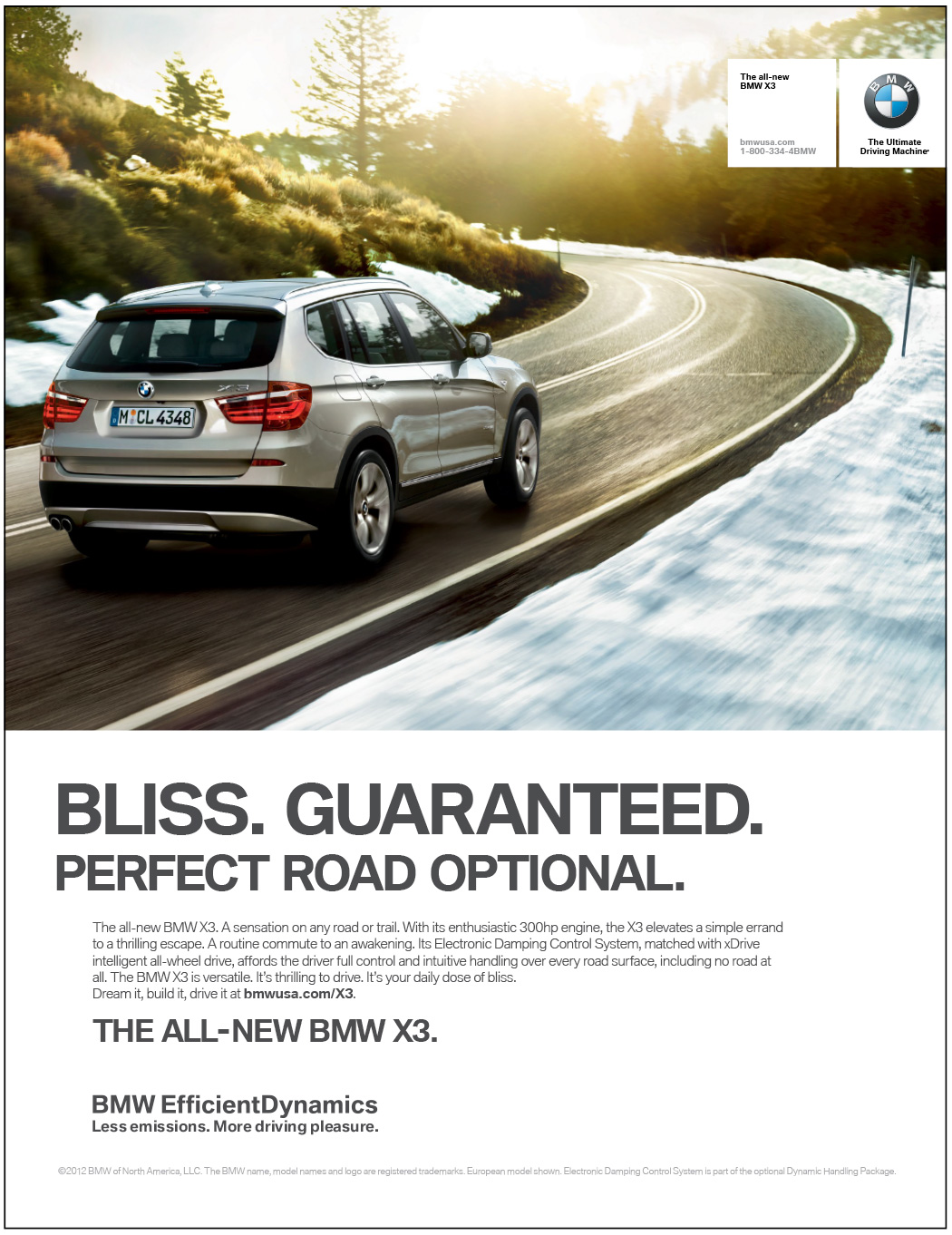 BMW print ad